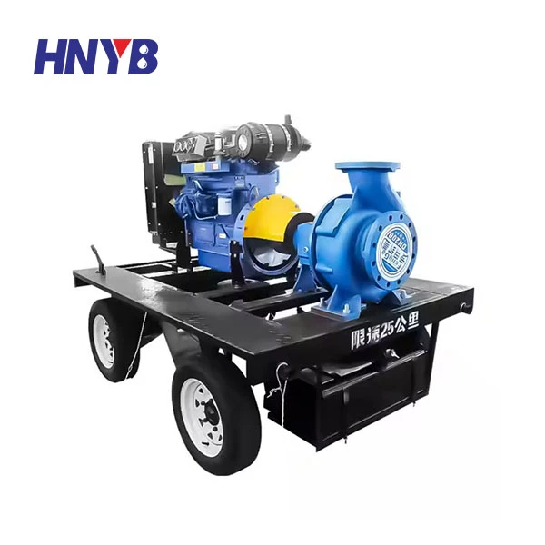 Mobil dieseldrevet vanningssentrifugalpumpe